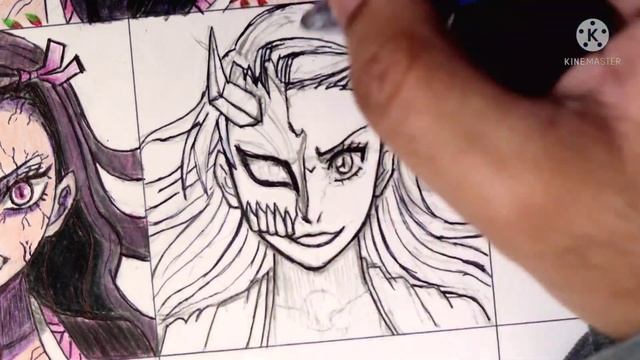 Drawing Nezuko Demon Form in Different Anime Styles | Demon Slayer смотреть онлайн