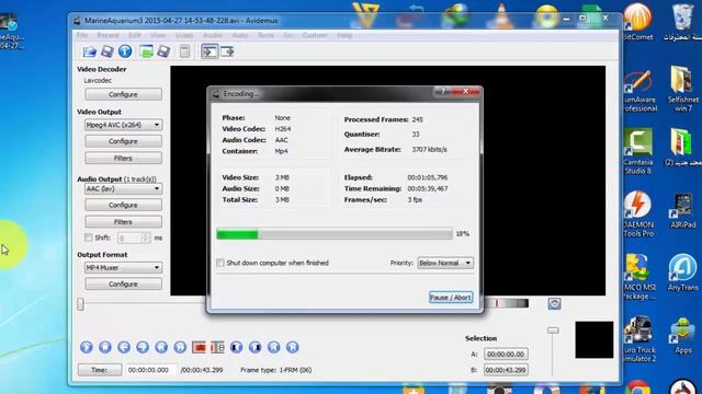 شرح برنامج Avidemux  لتقليل حجم الفيديو و الحفاظ على الجودة