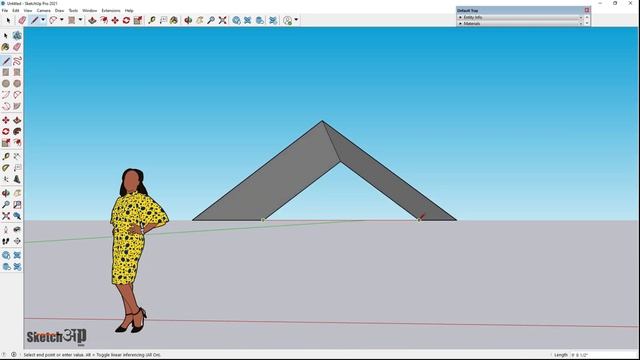 How to use Rotated Rectangle | Sketchup Rotated Rectangle| смотреть онлайн