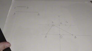 Как построить прямоугольный треугольник по гипотенузе и высоте, проведенной к гипотенузе