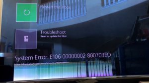 Xbox one error fix - E106 Xbox one hard drive  startup error fix solution - tech videos