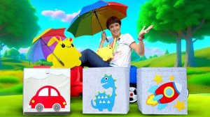 Спасаем игрушки от дождя! Весёлые приключения с Лаки, Грузовичком Левой и Машей Капуки