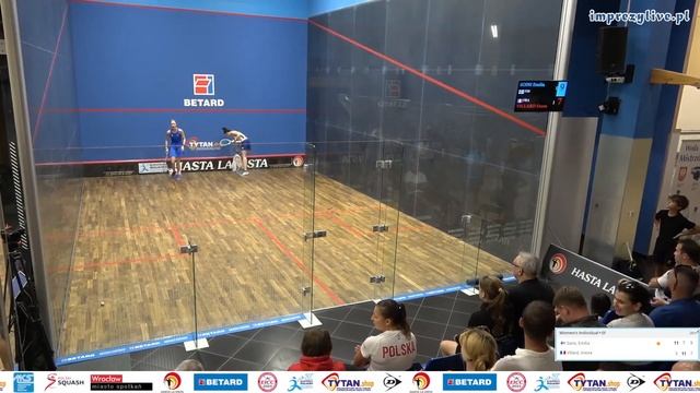 Emilia Soini 🇫🇮 -🇫🇷 Enora Villard - ESF European Individual Closed Squash Championship 2023 смотреть онлайн
