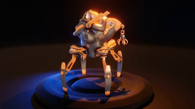 Spider Robot - Blender Hard Surface Modeling смотреть онлайн