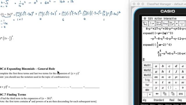 10C.5 Expanding binomials using Pascal's triangle f) смотреть онлайн
