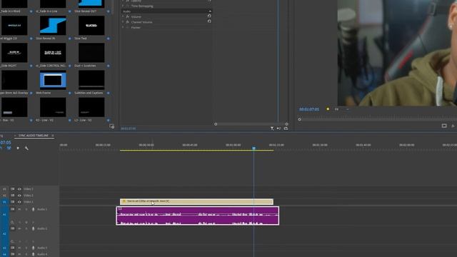 How to Sync Audio and Video: Quick Easy premiere pro tutorial смотреть онлайн