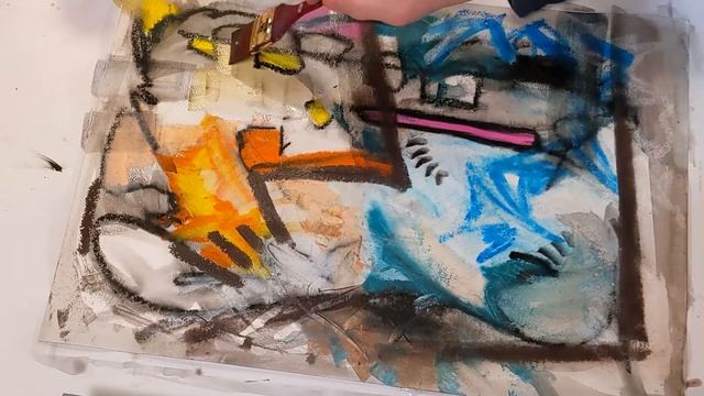 Marabu Art Crayon Painting Techniques with David K. Austin Using Abstract Painting Techniques смотреть онлайн