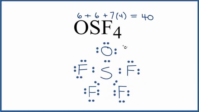 Lewis dot structure for OSF4 (and Molecular Geometry) смотреть онлайн