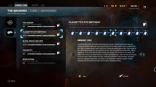 Claudette's 8th Birthday: Dead By Daylight Memories - Claudette Morel смотреть онлайн