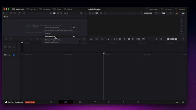 How to Import Media in DaVinci Resolve 19 (2024) смотреть онлайн