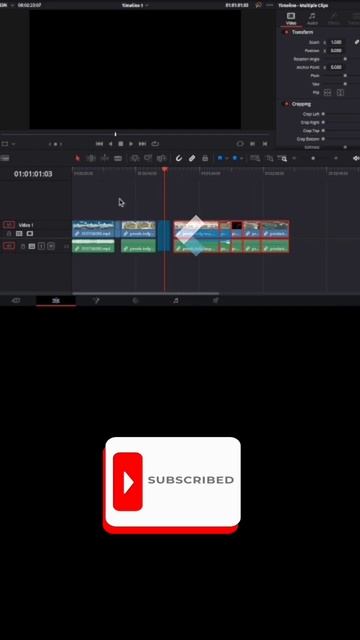 Speed Up Editing |Easy Shortcut To Select Video Clips In DaVinci Resolve #videoediting  #shorts