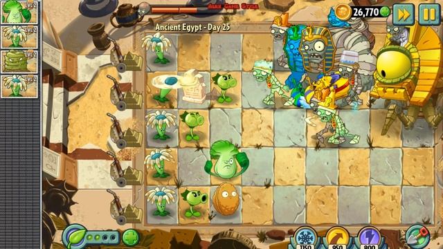 Plants vs. Zombies 2 - ZomBoss - Prize Ancient Egypt Trophy - Ancient Egypt Day 25 (Ep.31) смотреть онлайн