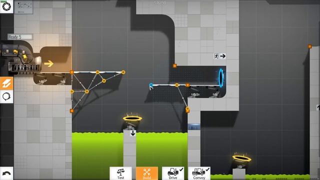 Level 08 Solution | Bridge Constructor Portal смотреть онлайн