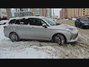 Toyota Fielder 4WD. Подключение 4WD.mp4