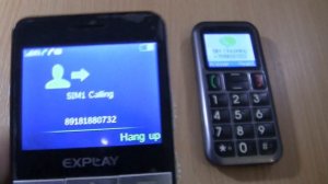 Incoming call & Outgoing call at the Same Time  Fly Ezzy 5 black +Explay BM55 black
