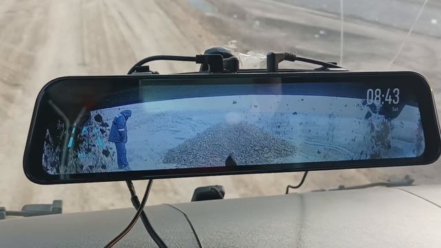 Car recorder with two cameras for a dump truck. With camera adjustment.Регистратор для грузовика. смотреть онлайн