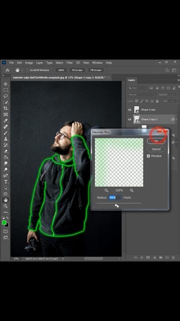 #Shorts Neon Light Effect Photoshop Tutorial смотреть онлайн