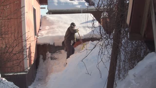 Февраль // Обзор дачи // Спасаю гараж к концу зимы смотреть онлайн