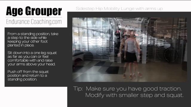 Side Step Lunge with Arms Up смотреть онлайн