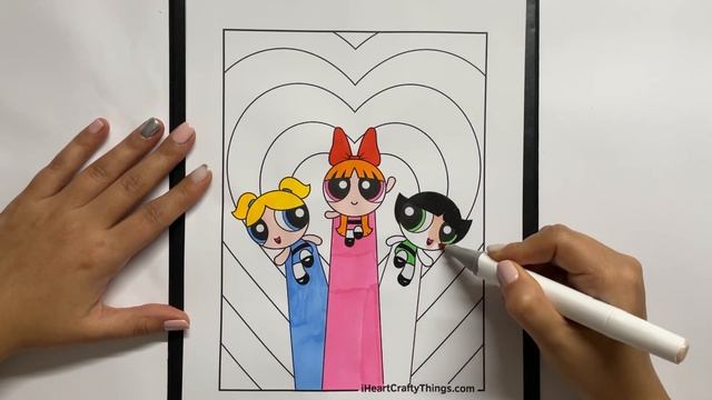 Powerpuff Girls Coloring Page 🦸♀️ | Coloring Videos | Coloring For Kids #coloring #powerpuffgirls смотреть онлайн
