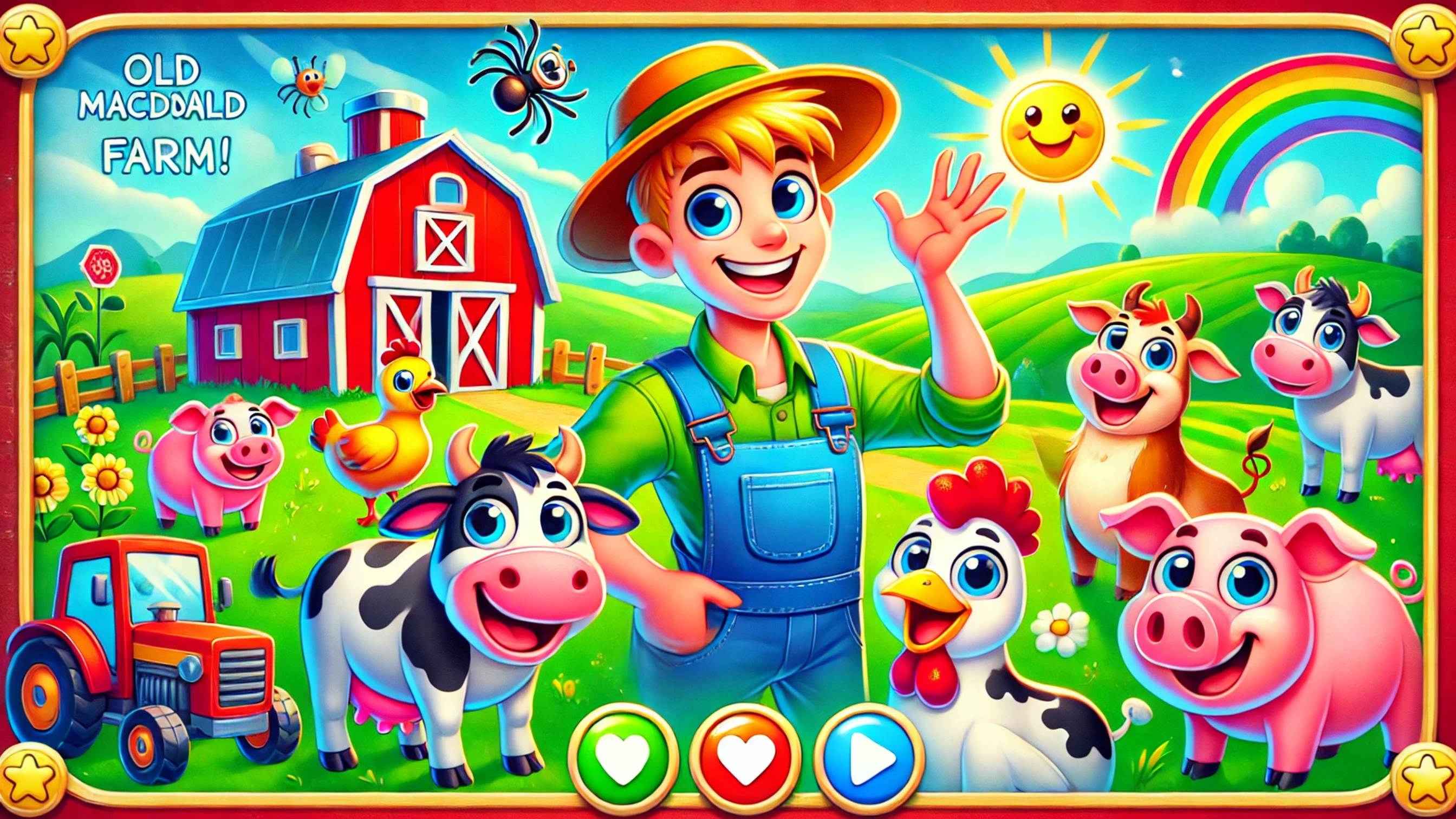 🐮🎶 У старого Макдональда была ферма 🎵 и другие весёлые песенки на английском для малышей 👶 смотреть онлайн