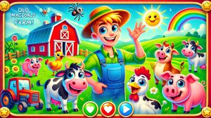 🐮🎶 У старого Макдональда была ферма 🎵 и другие весёлые песенки на английском для малышей 👶