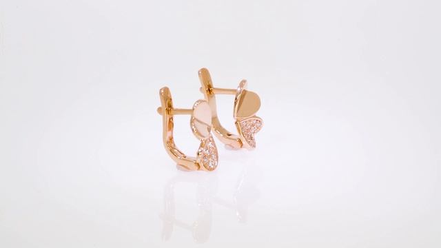 Золотые серьги с куб. окс. циркония, артикул 03-0413 смотреть онлайн