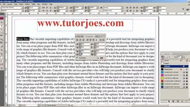 How to Create DropCaps In Adobe InDesign CS3 Tamil смотреть онлайн