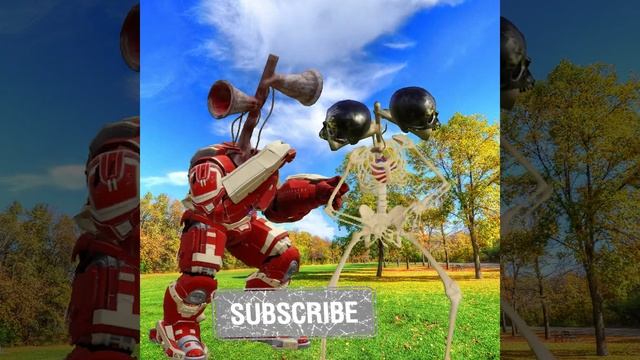 #Shorts Siren head Hulkbuster VS Skeleton Siren head in real life fight смотреть онлайн