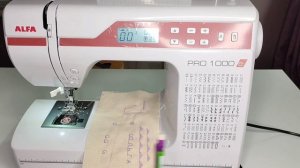 Продолжаю тесты! Петли, Буквы. ALFA Компьютеризированная швейная машина.