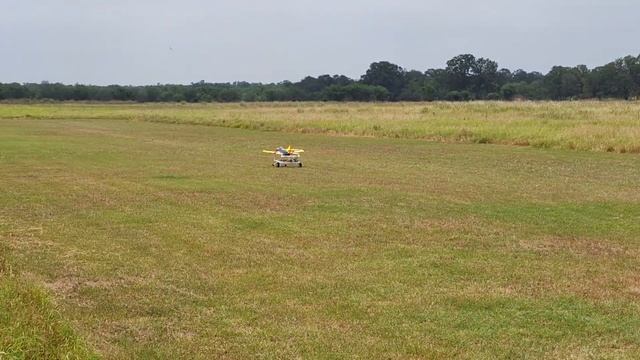 Matt's ducted fan Grumman Panther RC plane takeoff using RC electric launch cart. смотреть онлайн