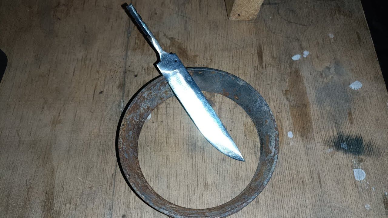 Клинок из подшипника (для ножа). Своими руками. смотреть онлайн