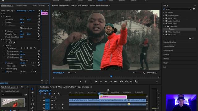 TRIPPY Music video mask transition | Premiere Pro/ After Effects Tutorial смотреть онлайн
