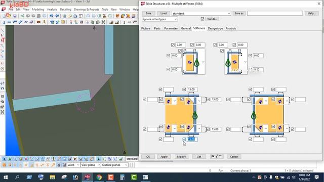 How to setting stiffner in tekla structures bangla tutorial смотреть онлайн