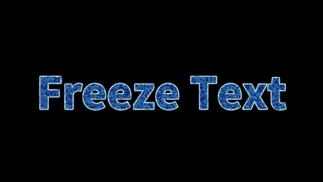 Davinci Resolve Freeze Logo - Freeze Text Demo