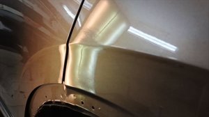 Исправление вмятины на ребре арки заднего крыла|Автоювелиръ|Ярославль