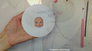 Как сделать и расписать лицо для ватной игрушки. Ватные игрушки своими руками. Часть 1.