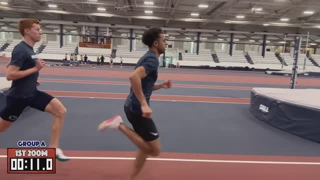 Penn State 800m  WORKOUT 3x(400m+200m)
