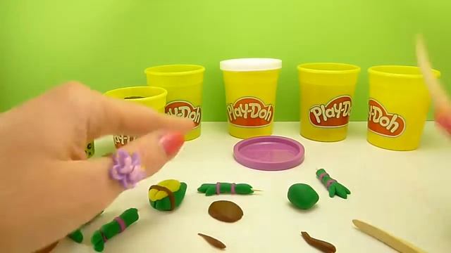KID YU Donatello Teenage Mutant Ninja Turtle Step By Step Creation Пластилин Плей До смотреть онлайн