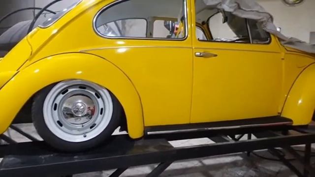 Test installation air suspension for Volkswagen beetle 1969 #suspension #restoration #car смотреть онлайн