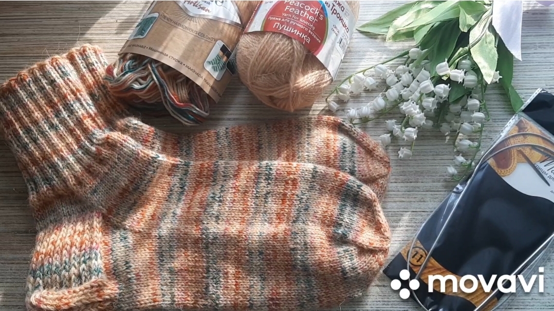 Носочки февраля в СП "Носочная коробочка -5 с Еленой Велиной" смотреть онлайн