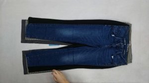 36138 Штаны женские весна-лето, 2пак, , секонд (cream/extra) оптом