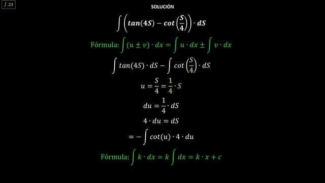 Integral 23 - N. PISKUNOV - Integración por sustitución смотреть онлайн