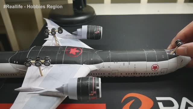 Boeing 777-200LR  AIR  CANADA. Бумажная модель. Масштаб: 1:120.
