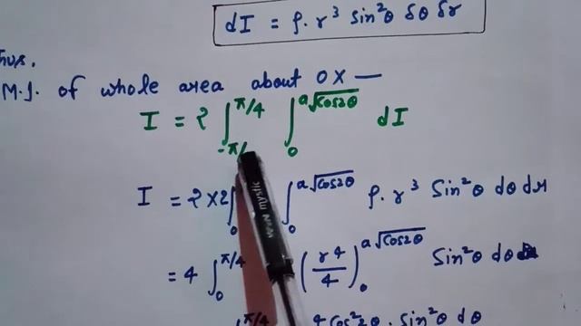 lec-12 moment of inertia (r²=a² cos²2t) about x-axis || mechanics full course with Msc mathematics смотреть онлайн