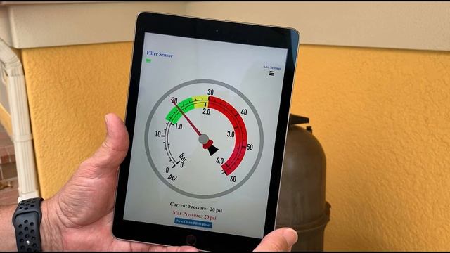 Wireless Pressure Gauge For Pool Filters & Pumps
