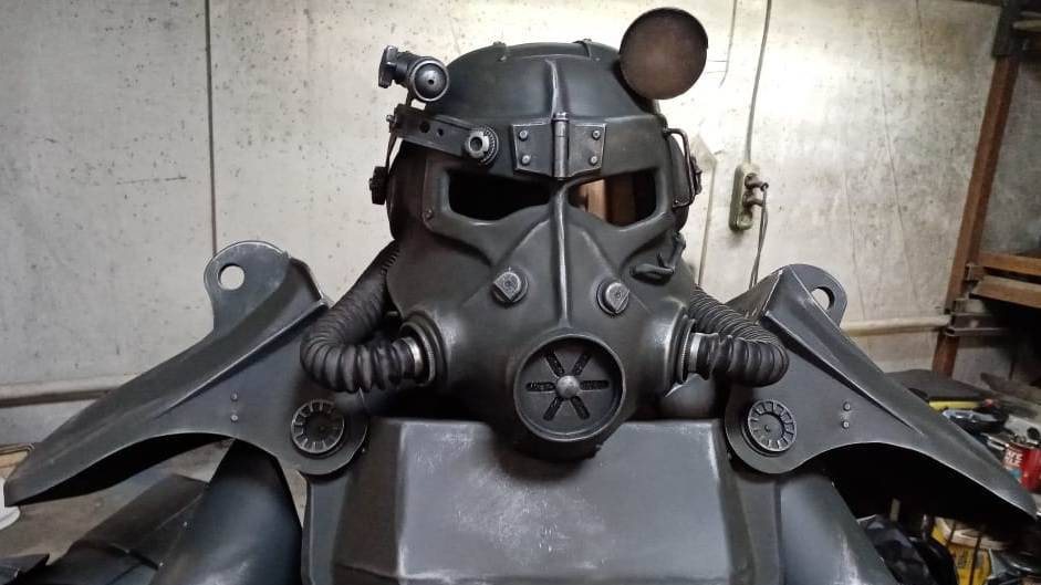 Косплей доспех костюм фоллаут т45д броня - силовой доспех т45д Братство Стали - ларп шлем - T45d T60