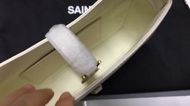 Saint Laurent Le 5 A 7 Mini Hobo Bag In Smooth Leather Blanc Vintage Review смотреть онлайн