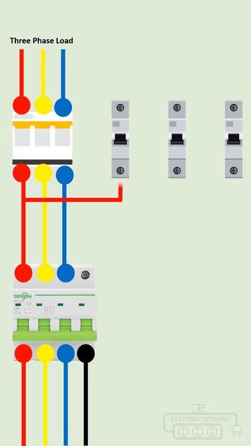 Схема подключения Автоматических выключателей MCCB предназначенных для защиты от перегрузок и коротк смотреть онлайн