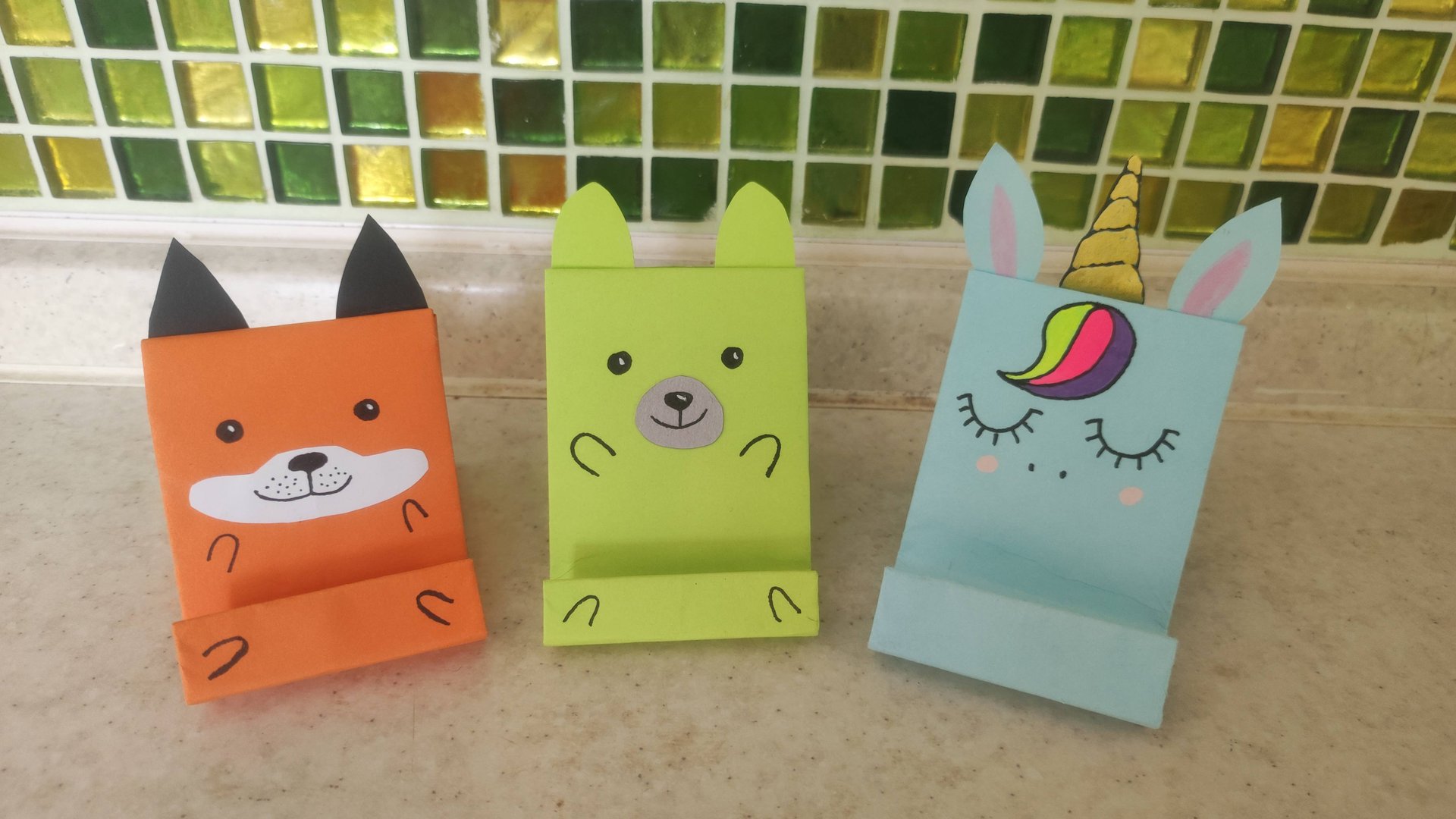 Как сделать подставку для телефона Оригами смотреть онлайн